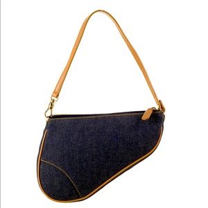 DIOR DENIM SADDLE BAG